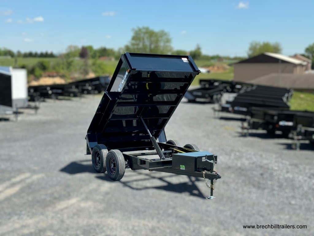 Front view of the Bwise Light Duty 10K Dump Trailer 6x10