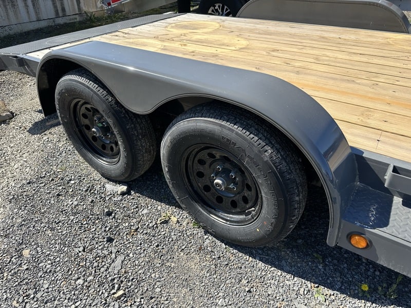 Wheels on the TopHat Deluxe Car Hauler Trailer