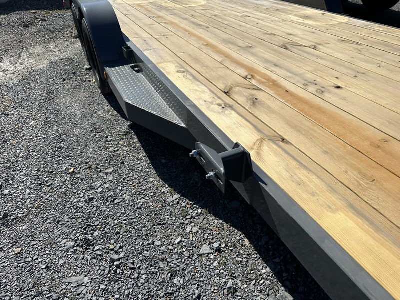 Side frame on the TopHat Deluxe Car Hauler Trailer