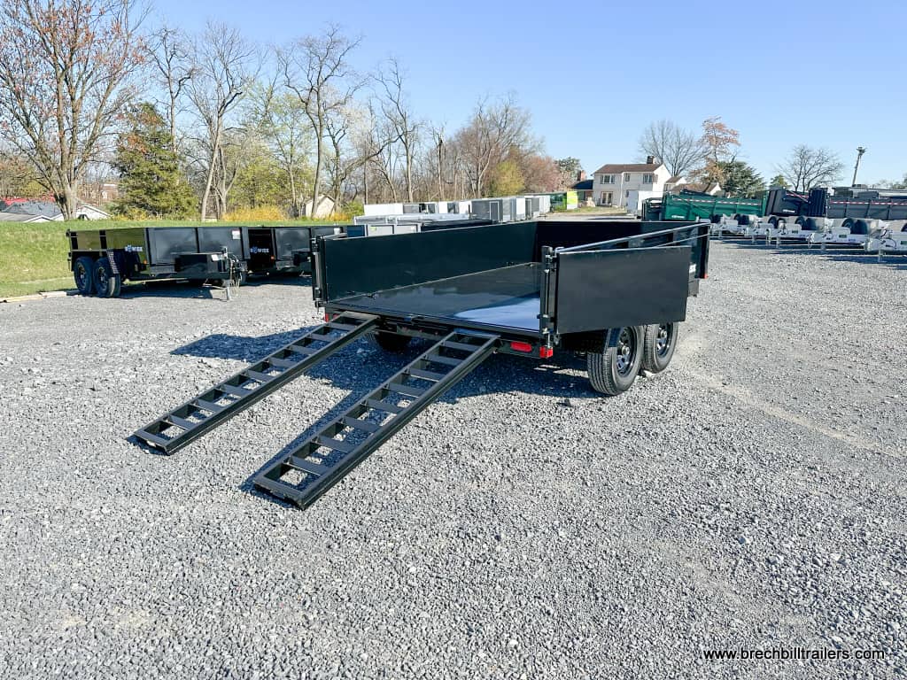 Brand new Bwise LP LE Low Pro Dump Trailer with slide out ramps