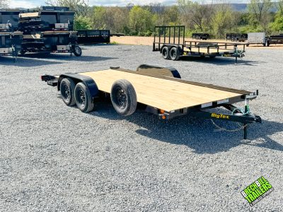 BIGTEX 6K 60EC Economy Tandem Axle Car Hauler Trailer 7'x18' (60EC-18BK2B)