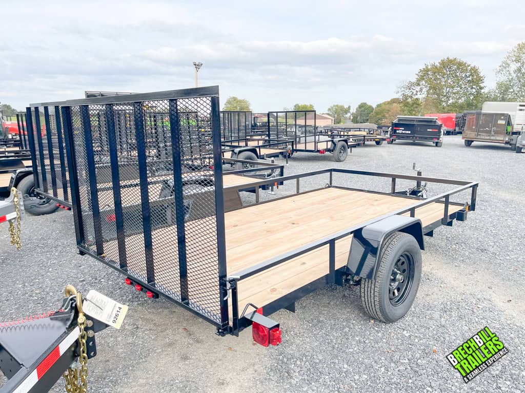 A 6x12 Bwise utility trailer for sale.