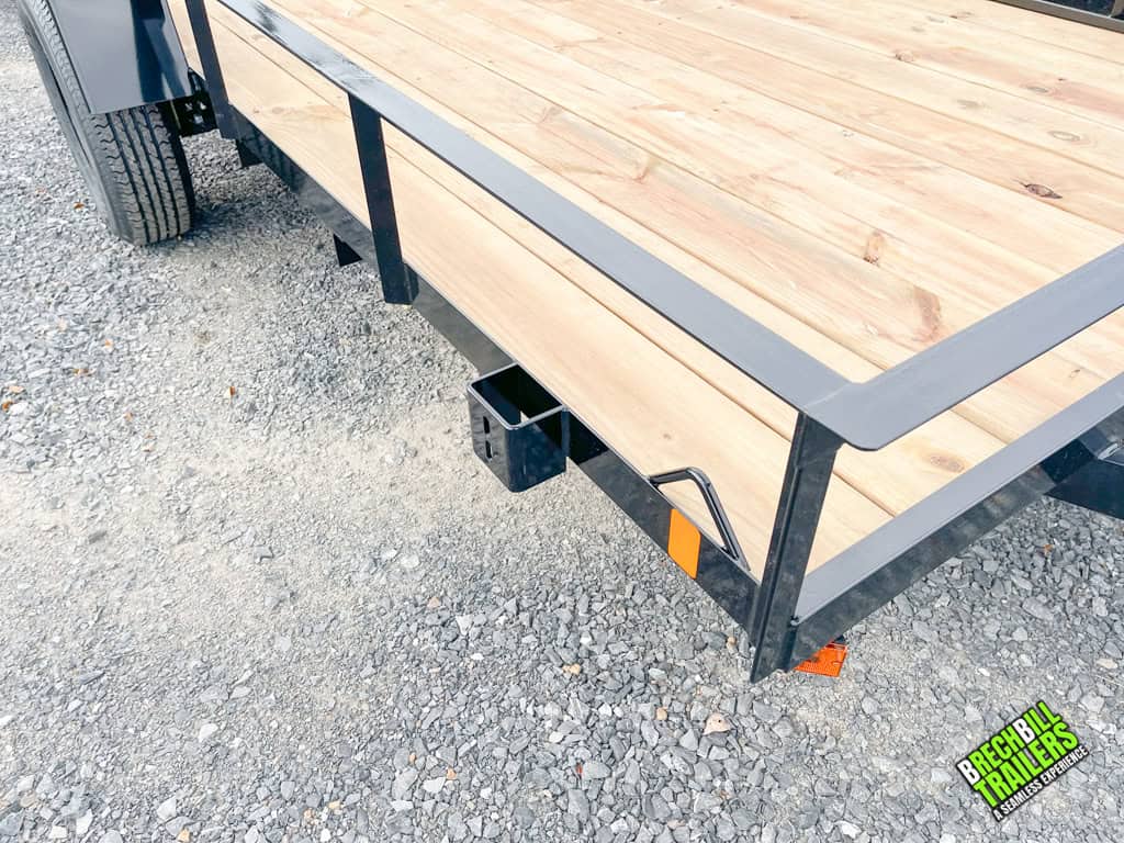 An anchor point on the trailer for strapping down loads.