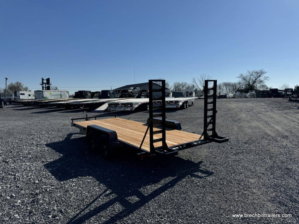 Bwise 10K Low Pro Equipment Trailer parked in the lot.