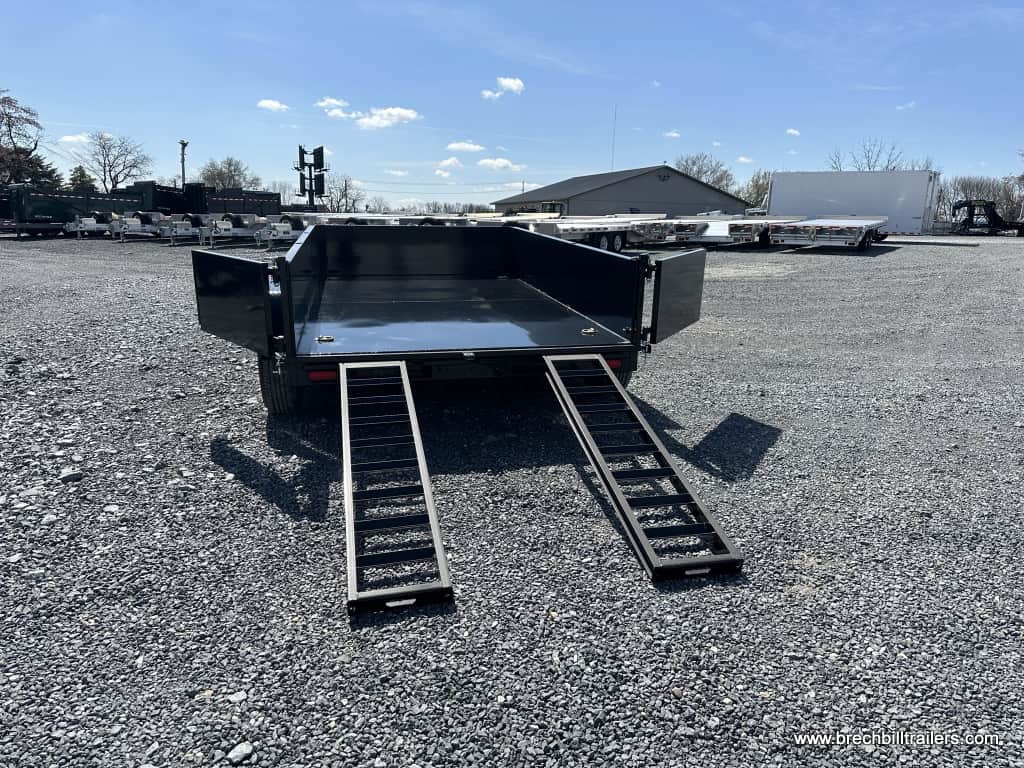Ramps on the Bwise LPHD Heavy Duty Low Pro Dump Trailer