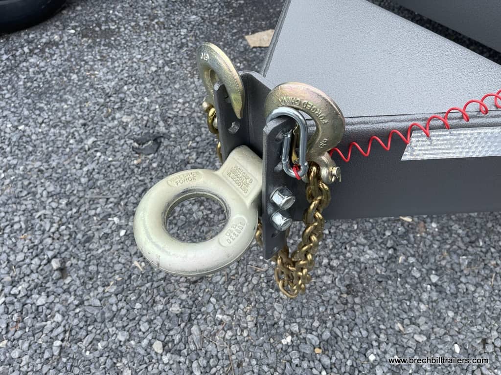 Pintle ring on the Bwise HD dump trailer