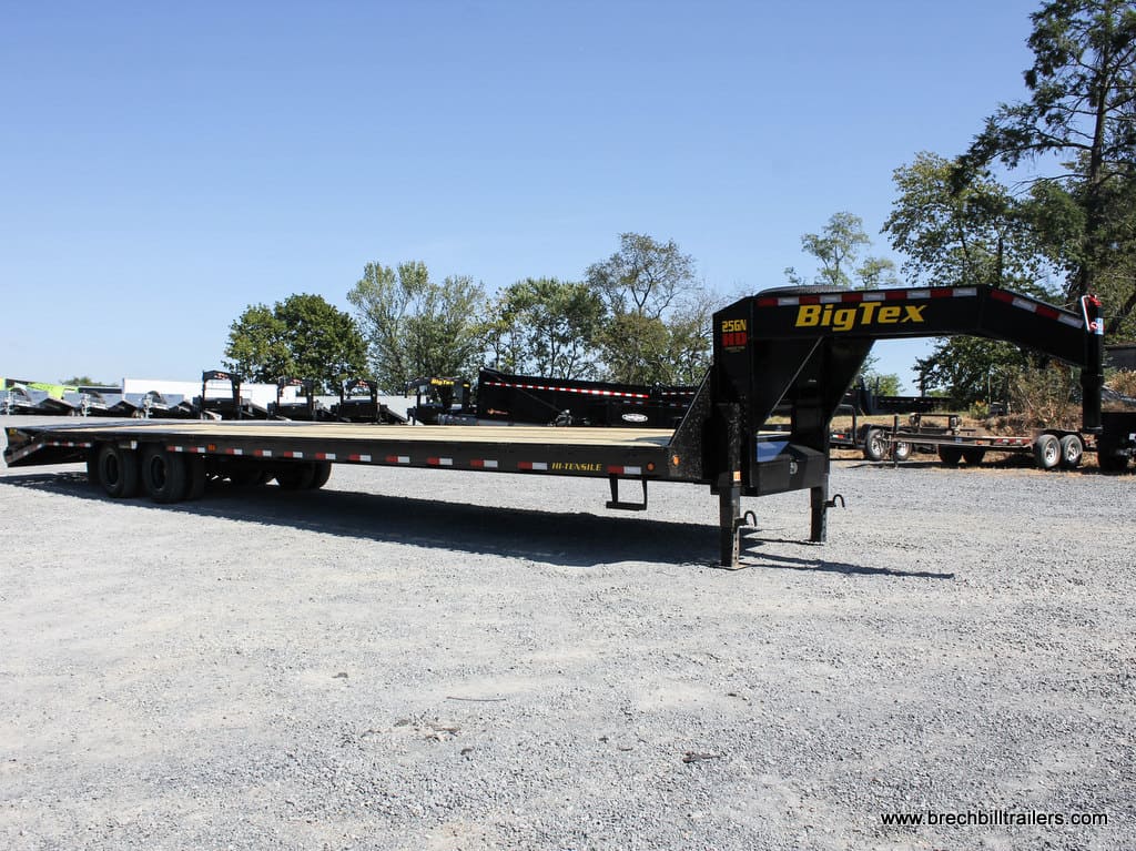 HEAVY DUTY BLACK DECK OVER BIG TEX GOOSENECK TRAILER FOR SALE