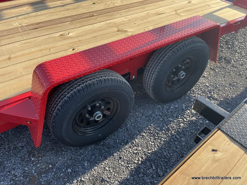 RED EQUIPMENT TRAILER