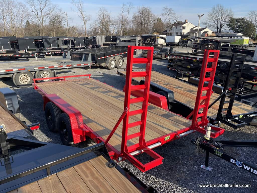 RED EQUIPMENT TRAILER