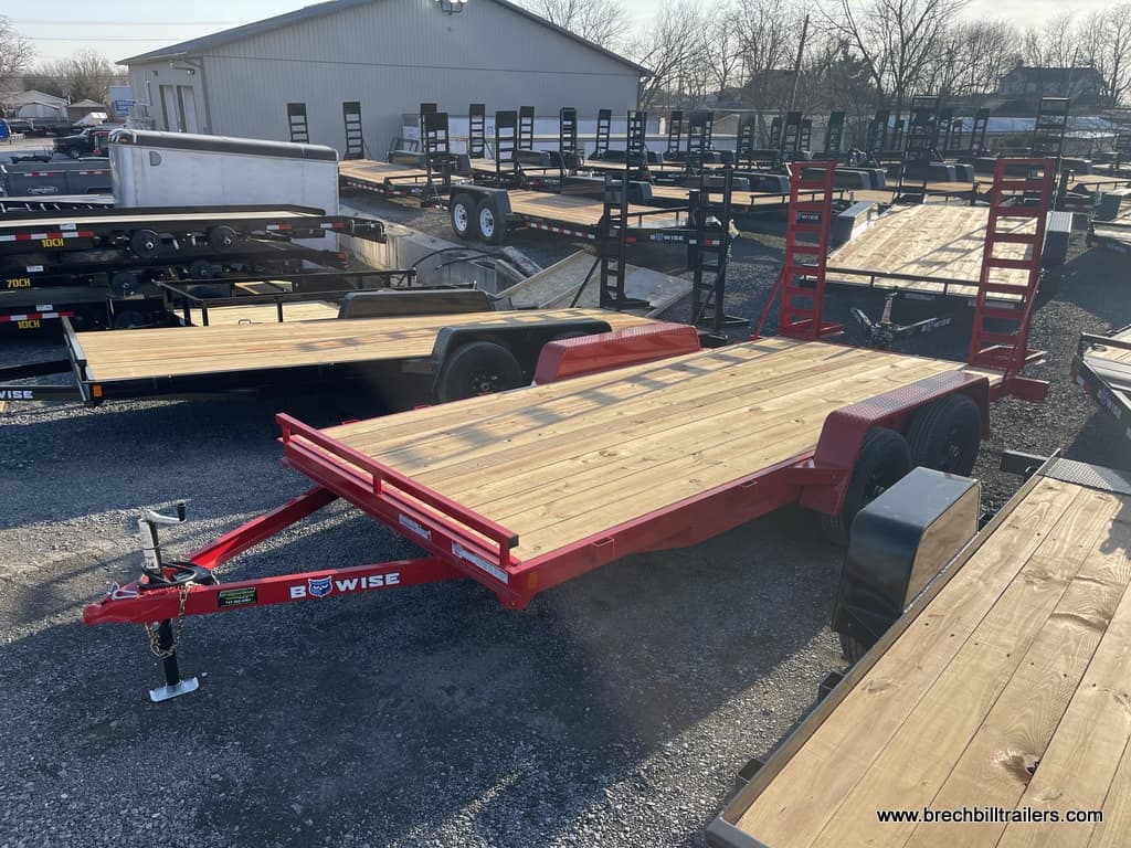 RED EQUIPMENT TRAILER