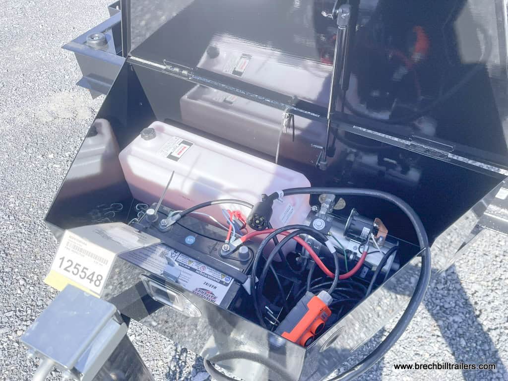 Open battery box.