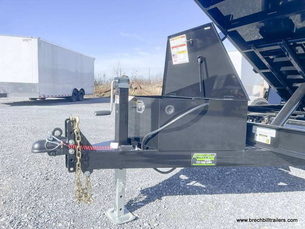 Front of Bwise LP LE 10K Low Pro Dump Trailer