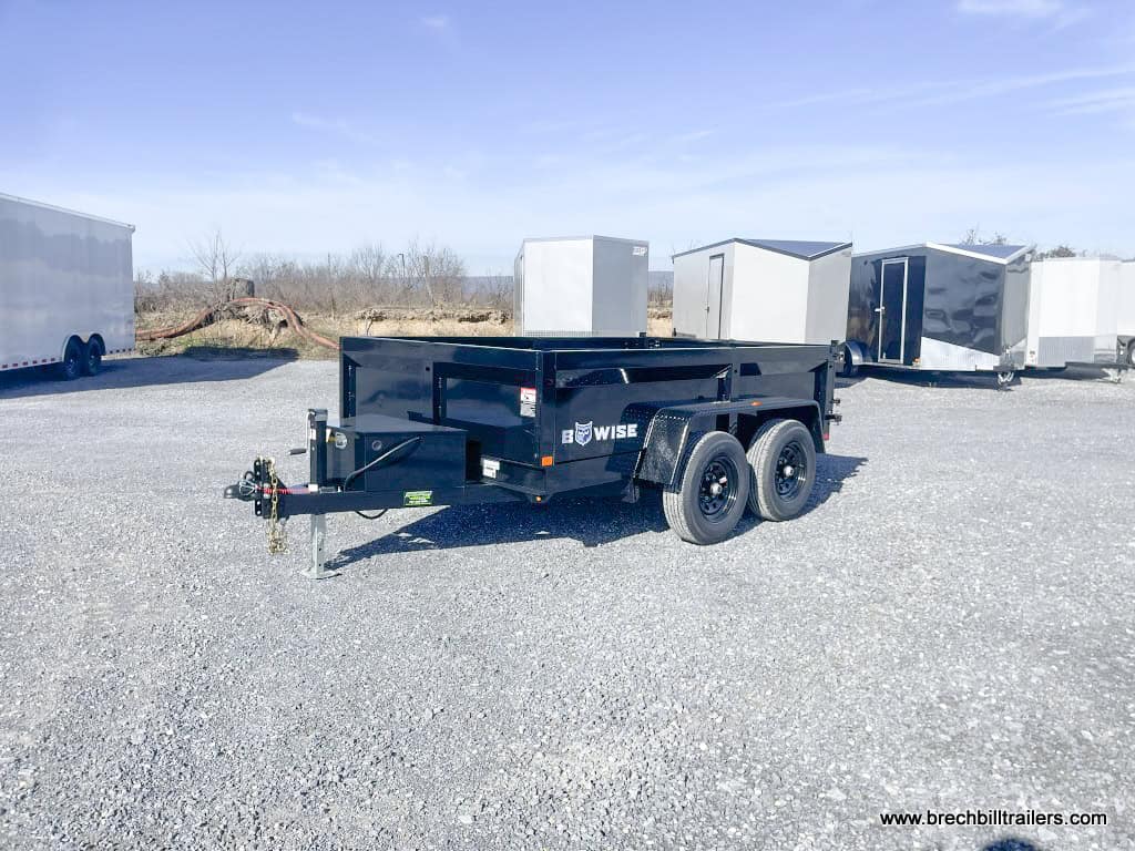 Bwise LP LE 10K Low Pro Dump Trailer parked in the lot.