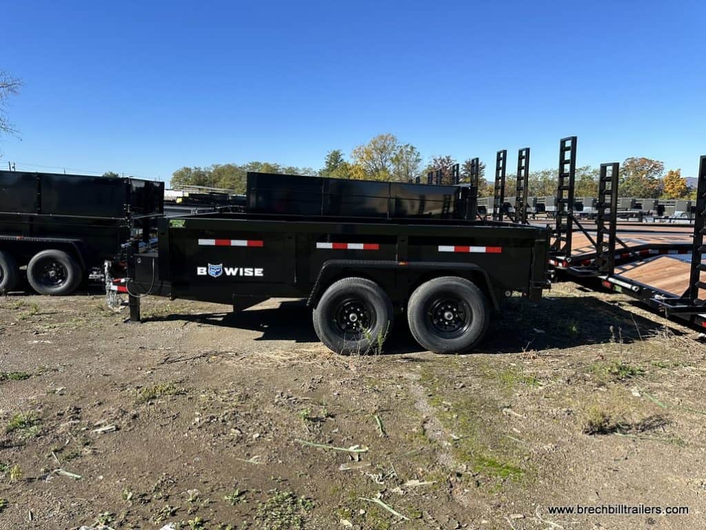 Side of Bwise 14K Low Pro Dump Trailer