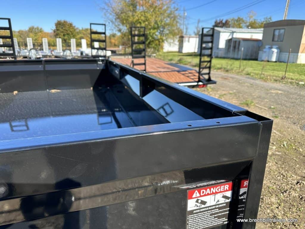 Back of Bwise 14K Low Pro Dump Trailer