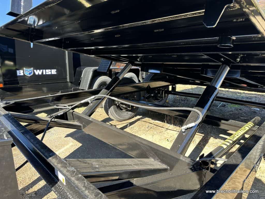 Hydraulics on the Bwise 14K Low Pro Dump Trailer