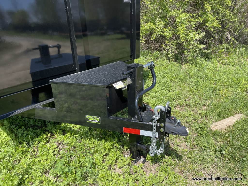 Bwise LPHD Low Pro Dump Trailer 7'x 14'x14K (DT714LPHD-14-H) BLACK, HIGH SIDES, TOO BOX