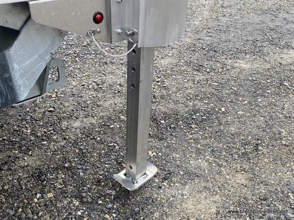 LARGE HEAVY DUTY ALL ALUMINUM DUMP TRAILER WITH HIGH SIDES AND ALUMINUM WHEELS