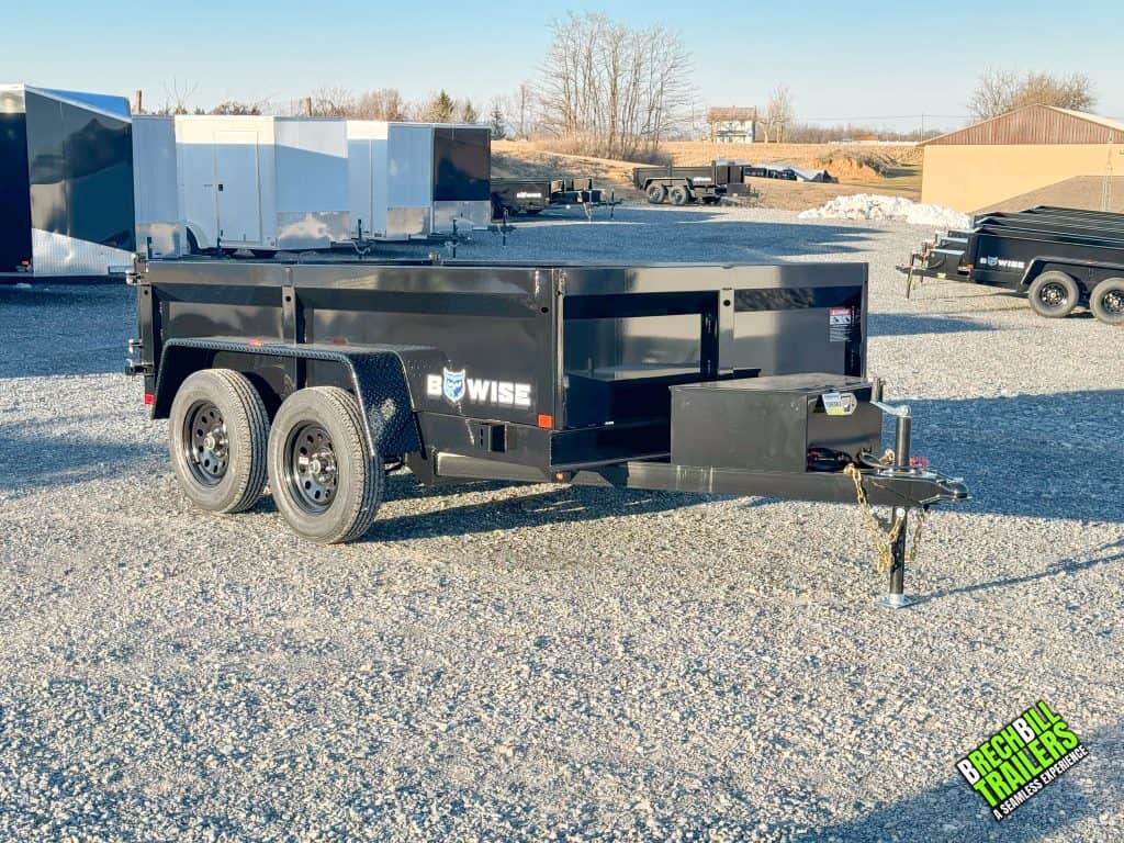 New black Bwise dump trailer