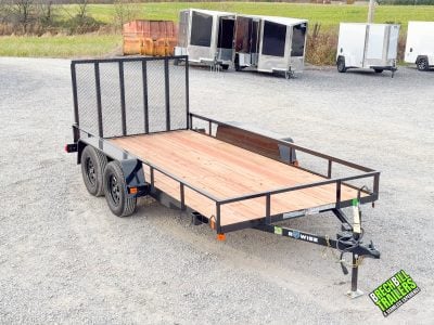 Bwise UTE 7K Tandem Axle Landscape Utility Trailer 6x14 (UTE-614)