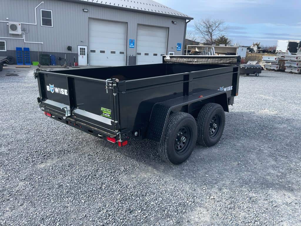 Back of Bwise LP LE Low Pro Dump Trailer
