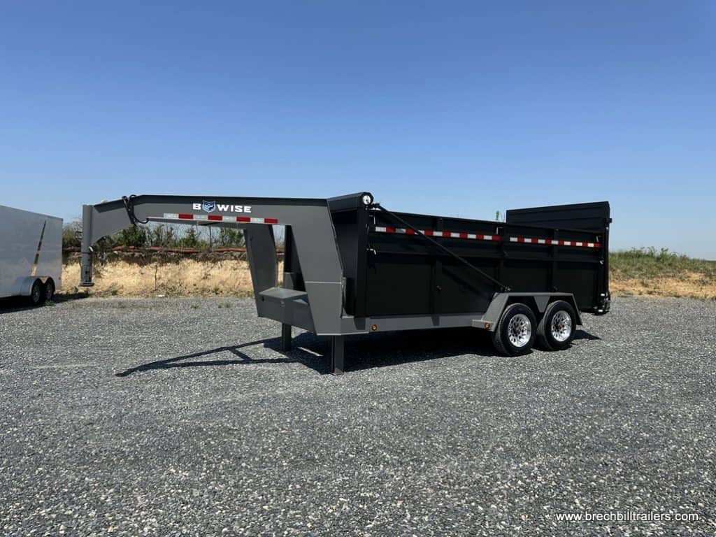 Heavy duty gooseneck trailer.