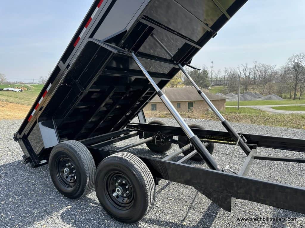 Bwise LPHD 14K Gooseneck Low Pro Dump Trailer for sale at Brechbill Trailers