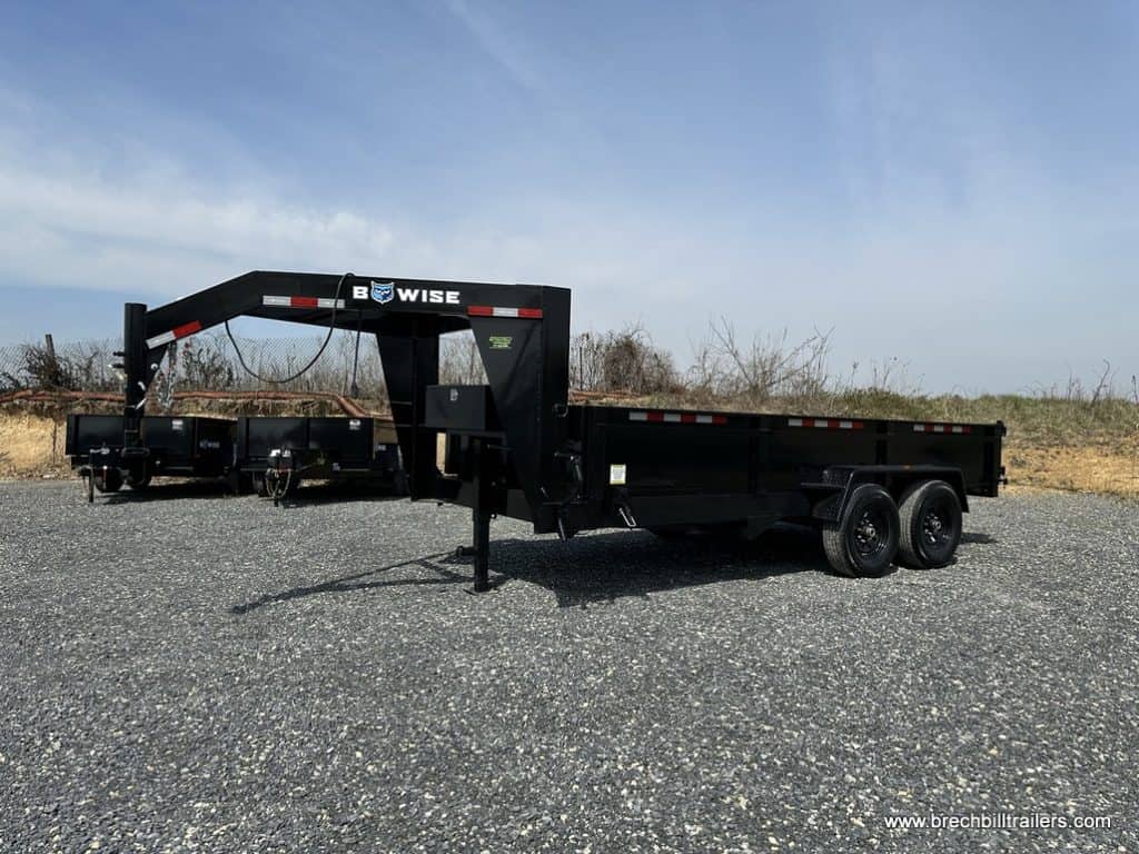 Brand new Bwise LPHD 14K Gooseneck Low Pro Dump Trailer for sale