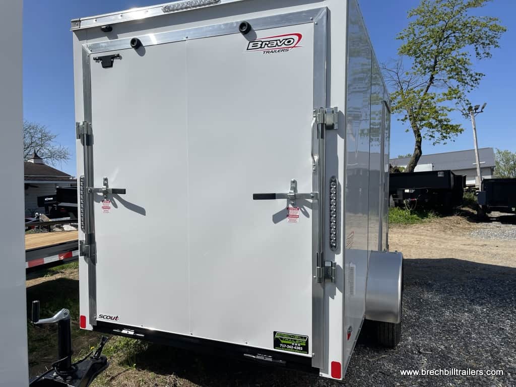 WHITE ENCLOSED CARGO TRAILER
