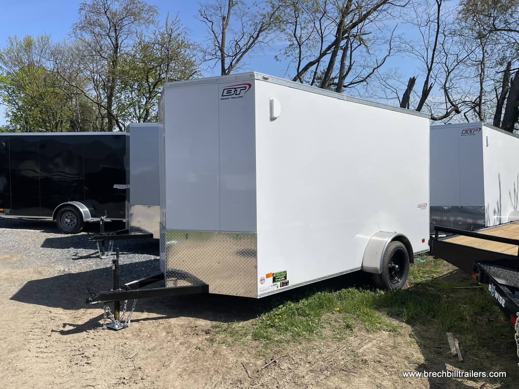 WHITE ENCLOSED CARGO TRAILER