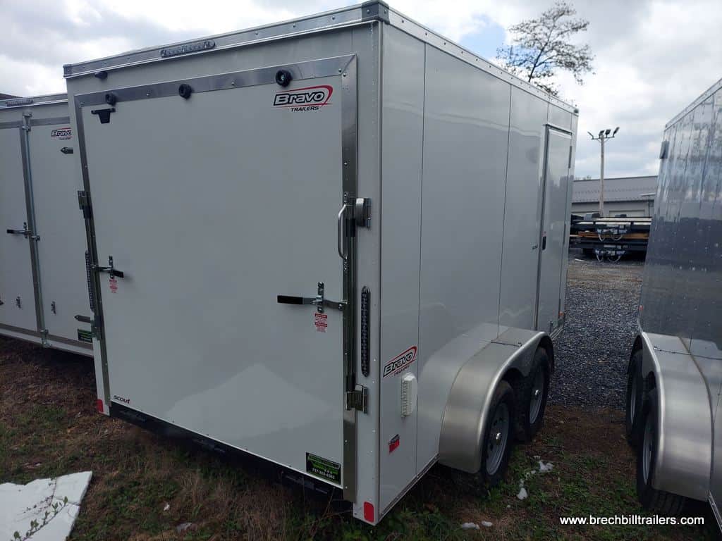 Bravo Scout enclosed trailer for sale at the Brechbill Trailers lot.