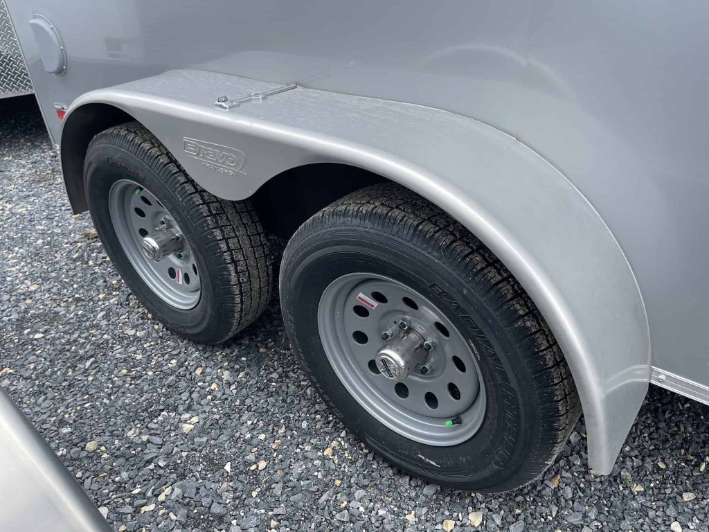 ENCLOSED CARGO HAULER TRAILER SILVER