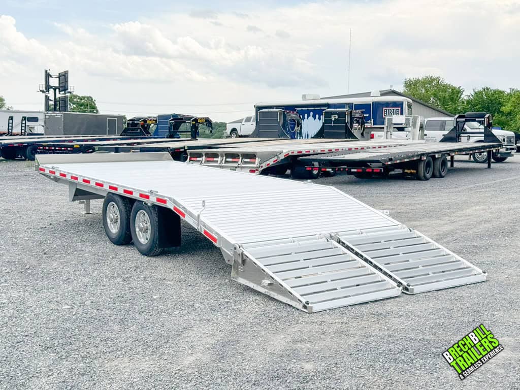 EBY Deck-Over 14K Equipment Trailer with ramps.