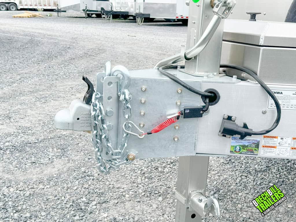 A trailer coupler.