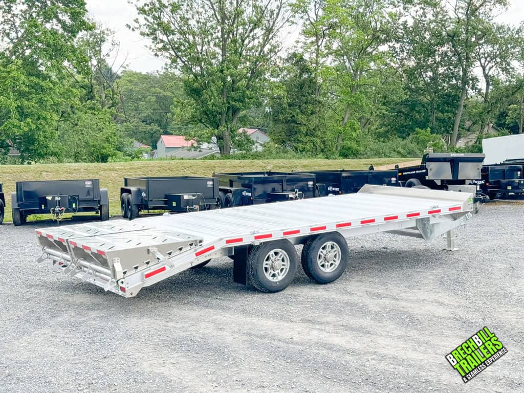 Side view of EBY Deck-Over 14K Equipment Trailer