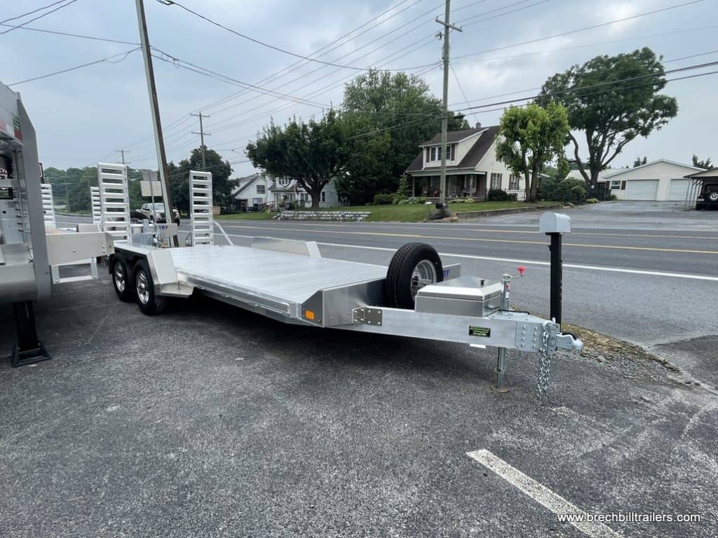 Side view of the EBY Low-Pro 10K Equipment Trailer 7x18