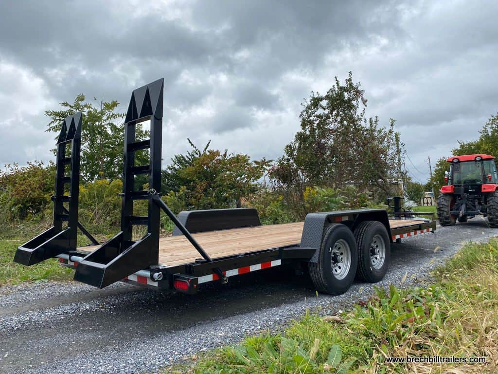 Newly parked Bwise EH Heavy Duty Equipment Trailer 82″x20’x14K (EH20-14-HD)