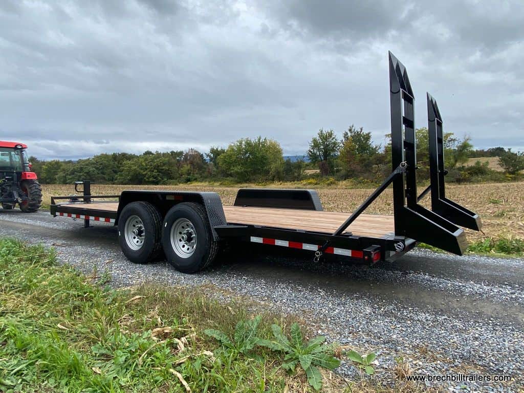 Ramps on the Bwise EH Heavy Duty Equipment Trailer 82″x20’x14K (EH20-14-HD)
