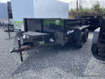 BWise Low-Pro Dump Trailer - Black Steel Frame