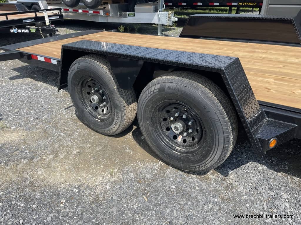 Wheels on the Bwise TH Series Hydraulic Tilt Deck Trailer