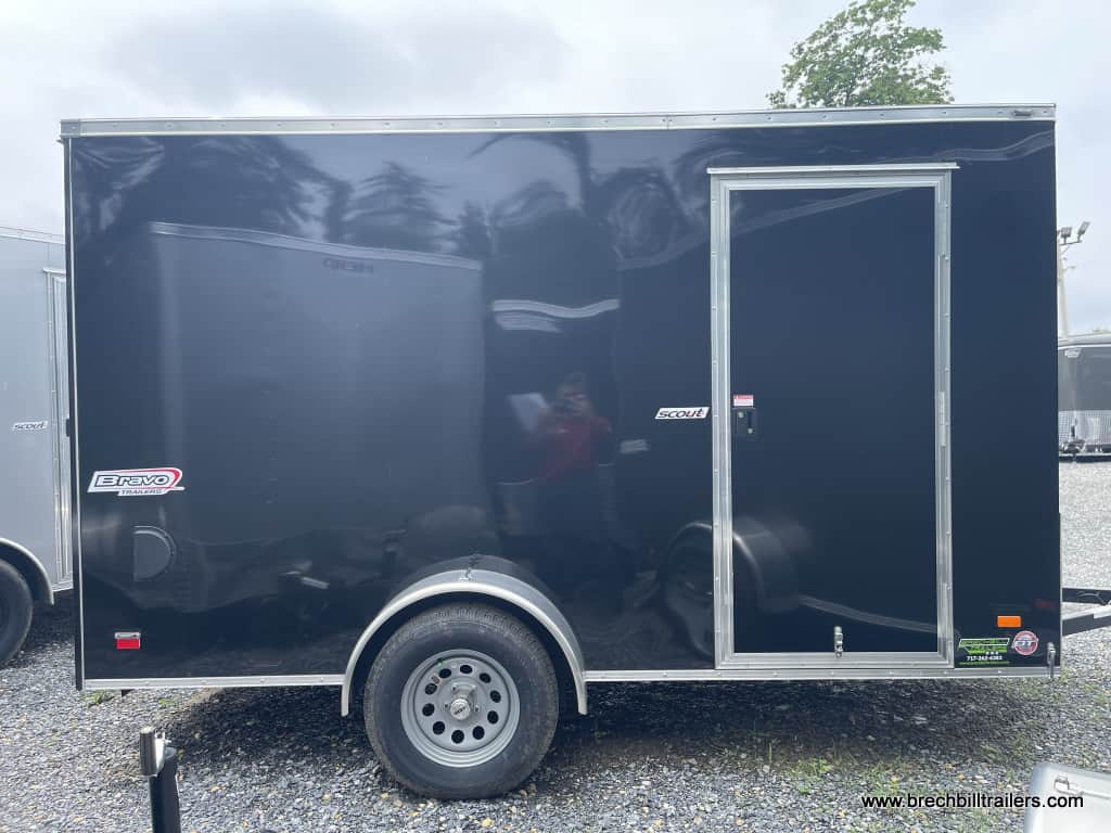 Side of a Bravo Scout Enclosed Cargo Trailer