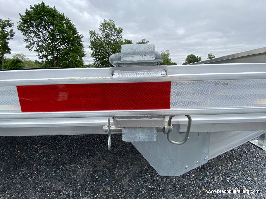 Closeup side view of the EBY trailer