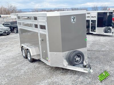 EBY '38 Special Bumper Hitch Aluminum Livestock Trailer 16' x 6'6" x 7' ('38 Special 16' x 6'6" x 7'0" BH)