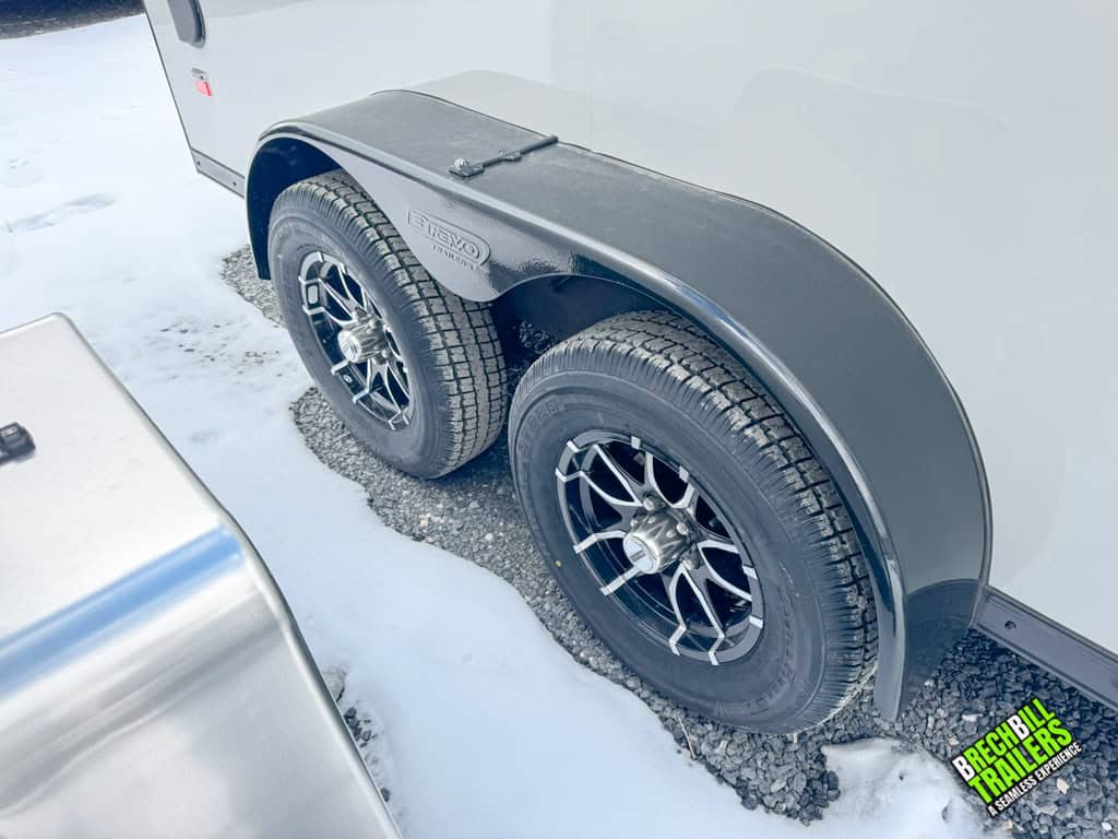 Brand new wheels on the trailer