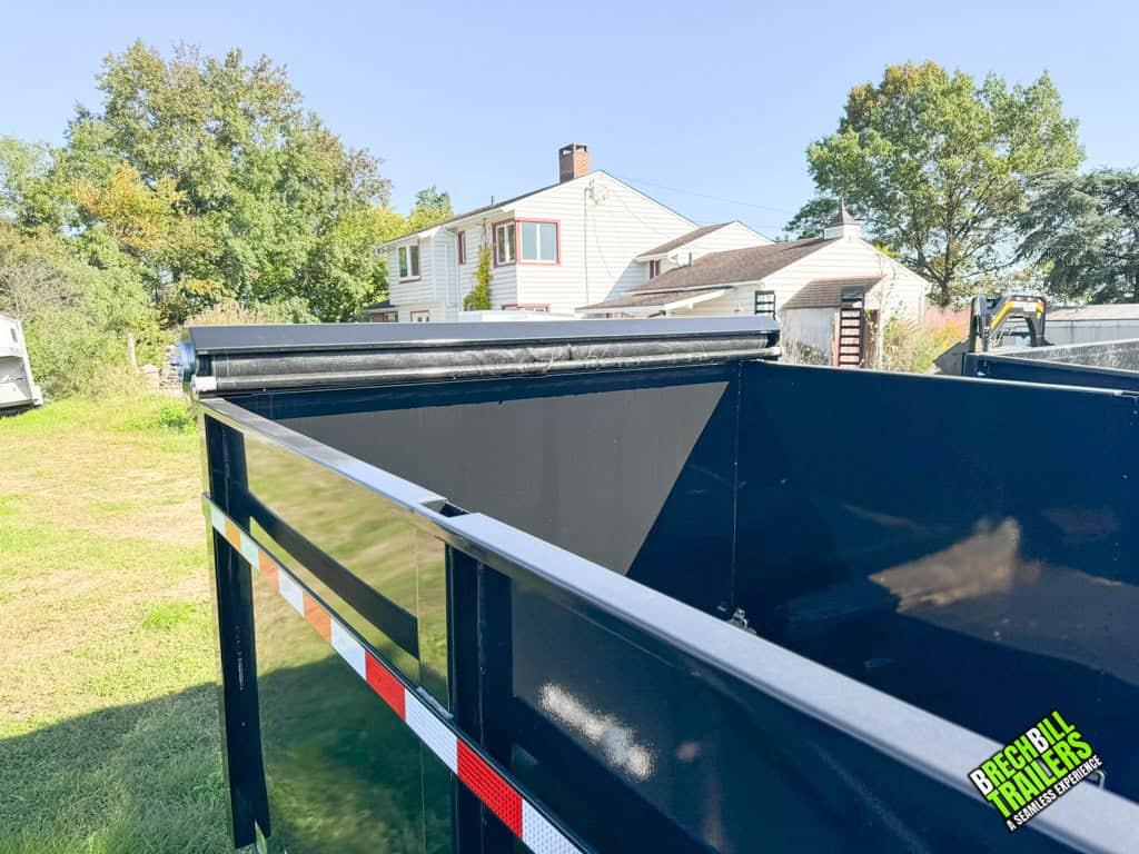 Inside the box of a Bwise dump trailer
