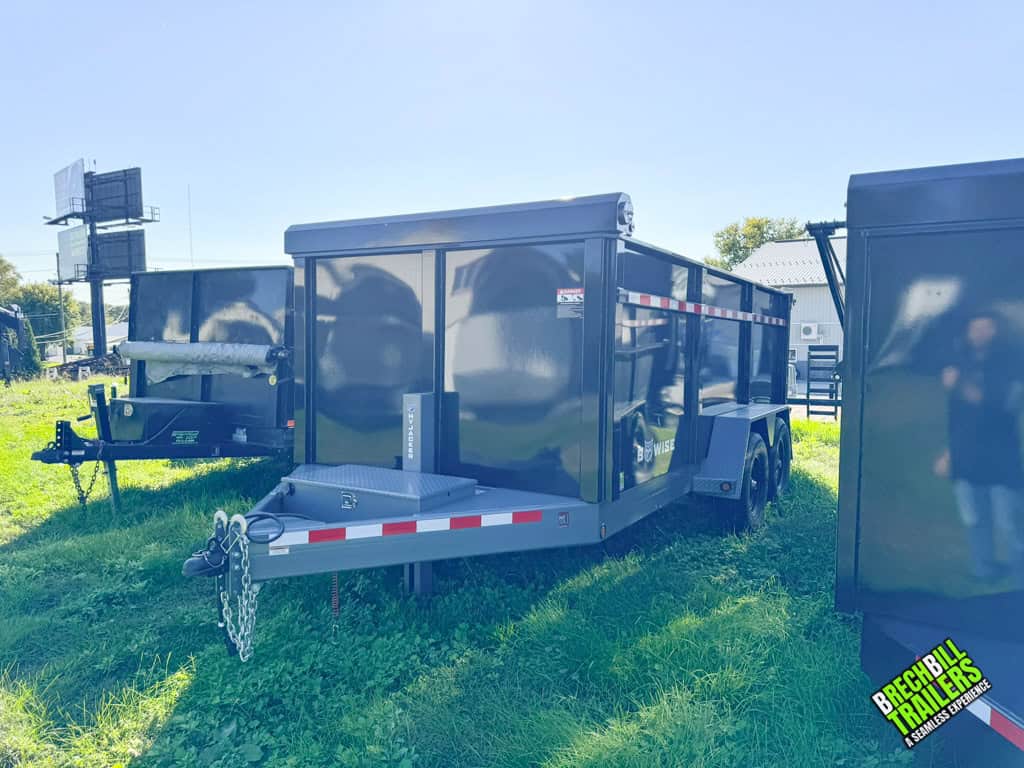 Like New Bwise Heavy Duty Dump Trailer at Brechbill Trailers dealership