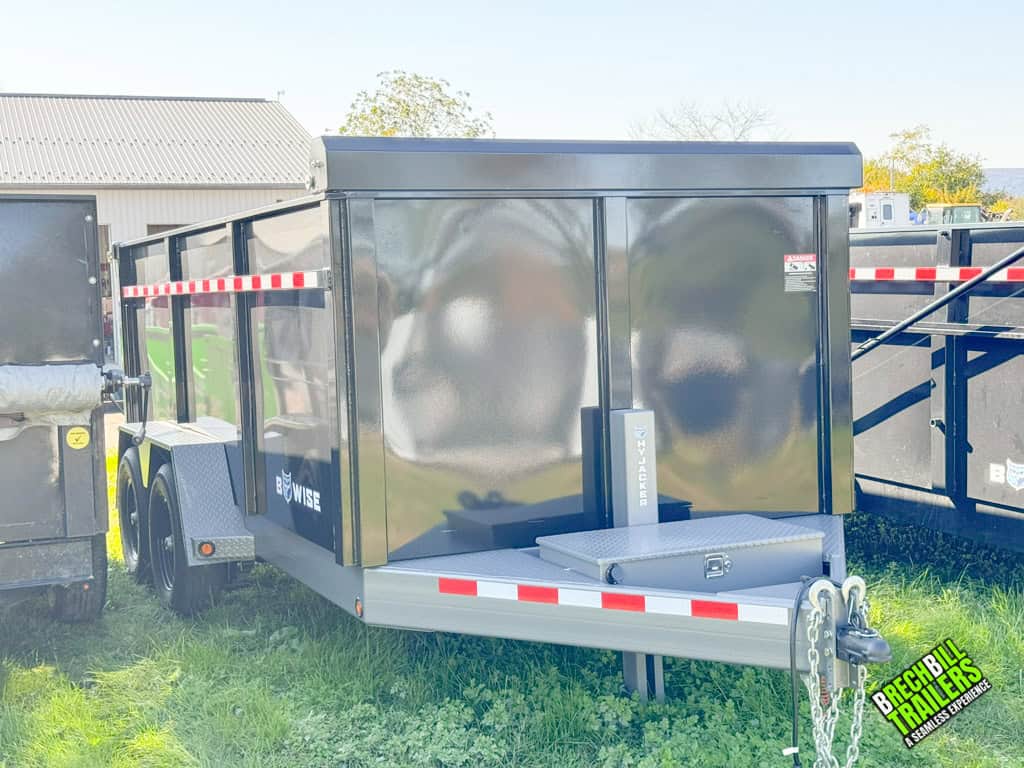 14ft Like New Bwise Heavy Duty Dump Trailer for sale