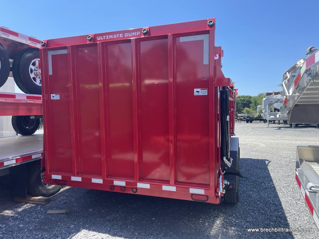 Back of Bwise DU Ultimate Dump Trailer 7’x16’x15.4K (DU16-15)