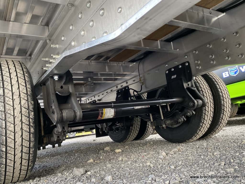 Axles on the trailer