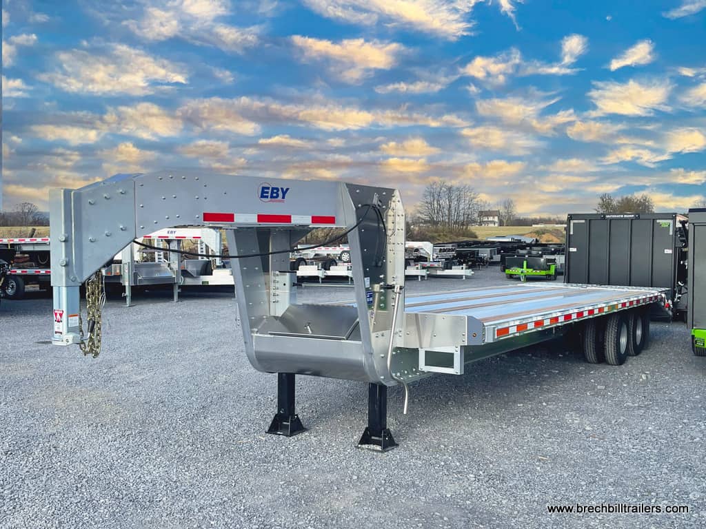 EBY Deck-Over Gooseneck Equipment Trailer - Aluminum Frame